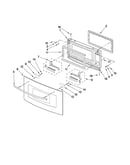Microwave door parts