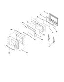 Oven door parts