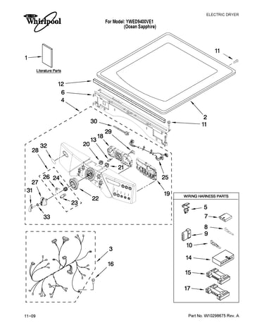 Top and console parts