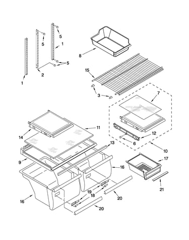 Shelf parts