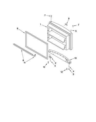 Freezer door parts