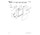 Whirlpool DU945PWSS1 frame and console parts diagram