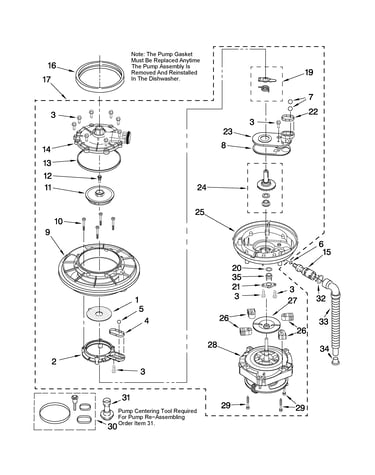 Pump and motor parts