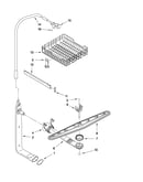 Upper dishrack and water feed parts