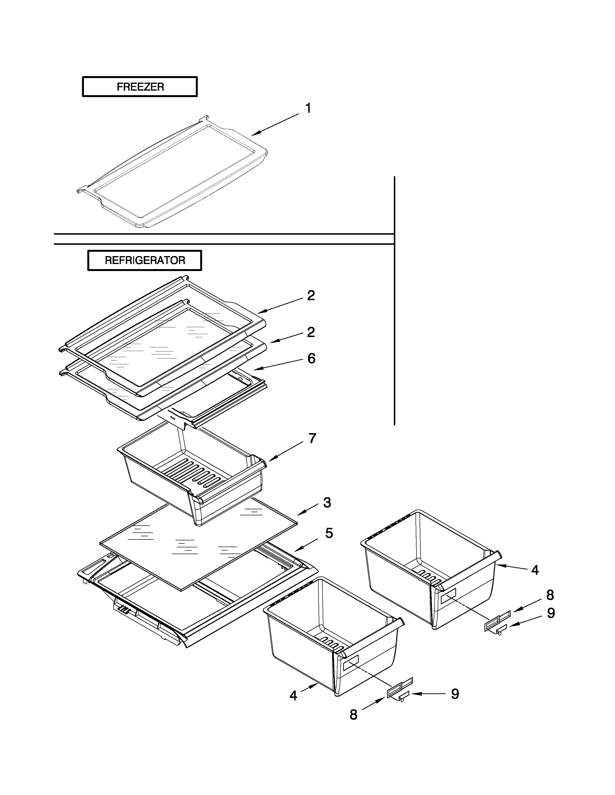 Shelf parts