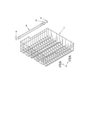 Upper rack and track parts