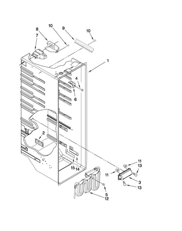 Refrigerator liner parts