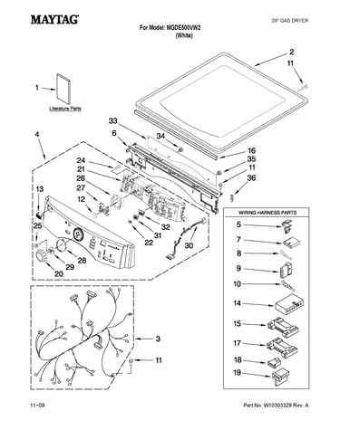 Top and console parts