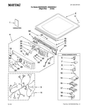 Top and console parts