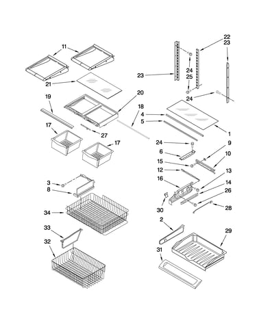 Shelf parts