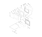 Jenn-Air JMW9527DAS30 oven door parts diagram