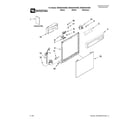 Maytag MDB4629AWB0 frame and console parts diagram