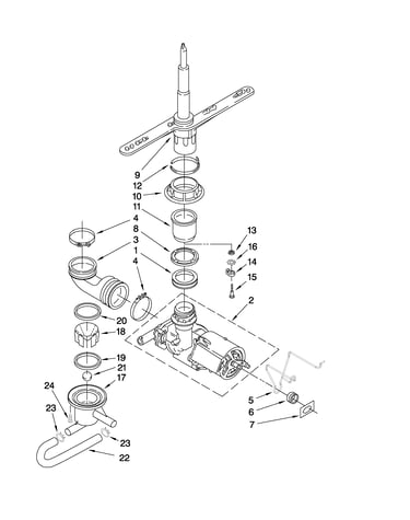 Pump and spray arm parts
