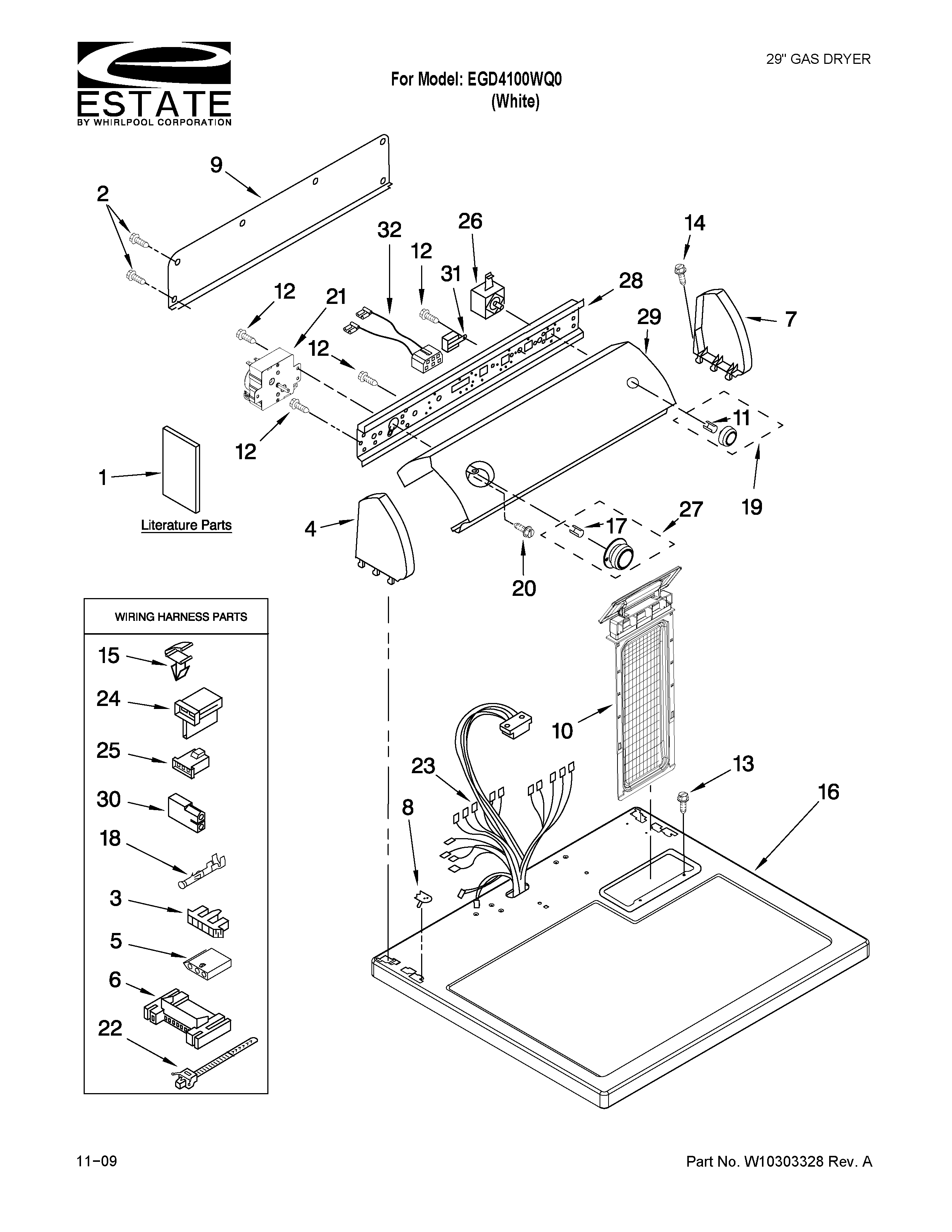Top and console parts