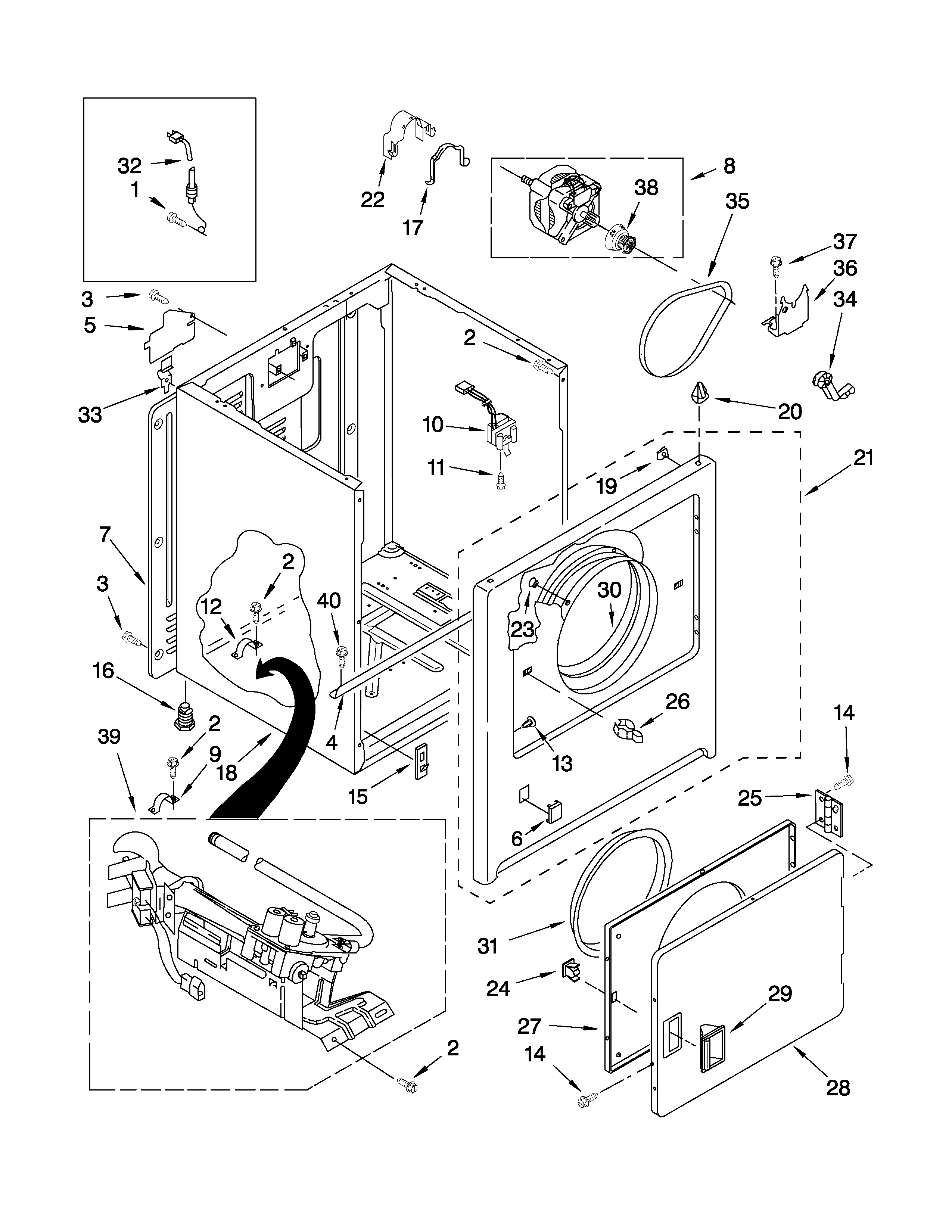 Cabinet parts