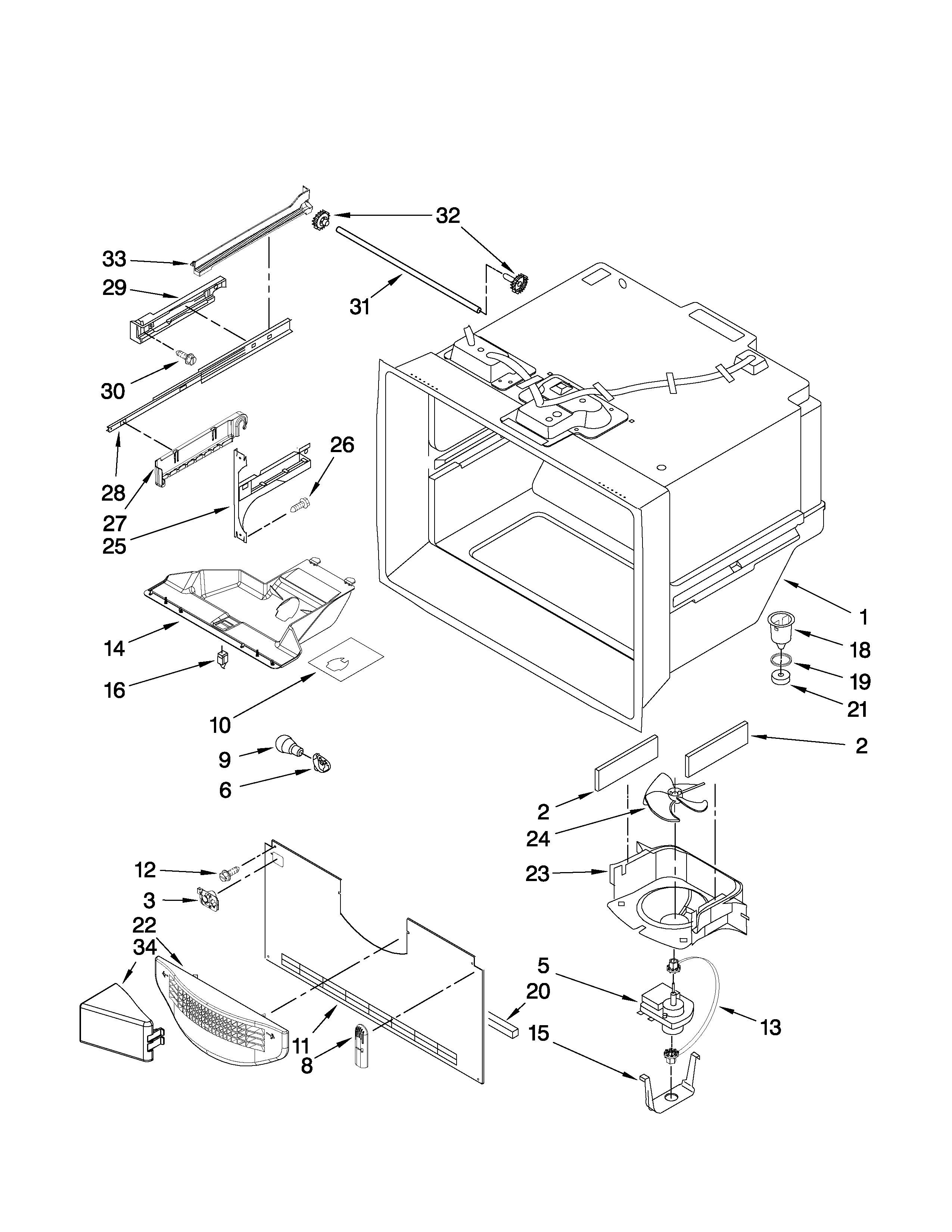 FREEZER LINER PARTS
