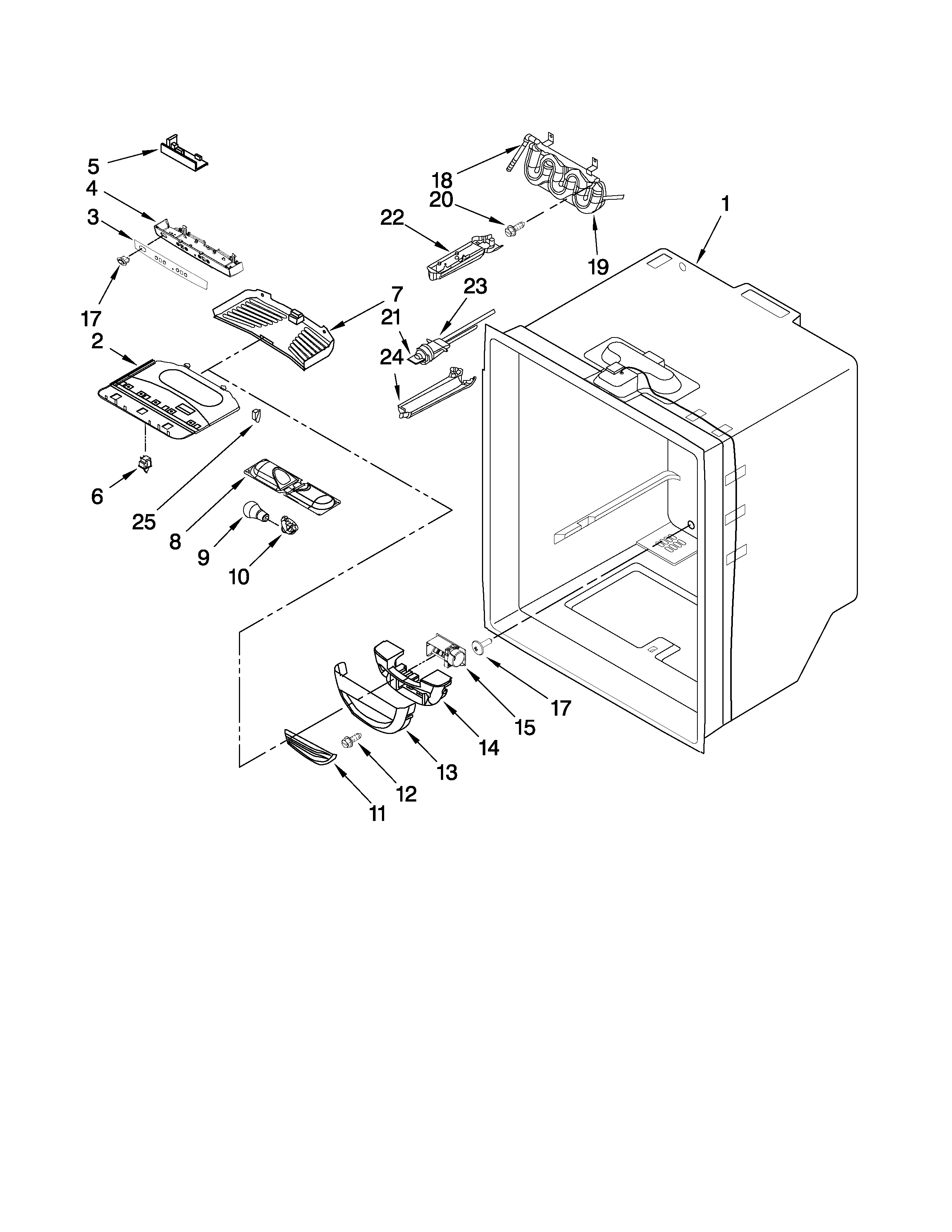 REFRIGERATOR LINER PARTS