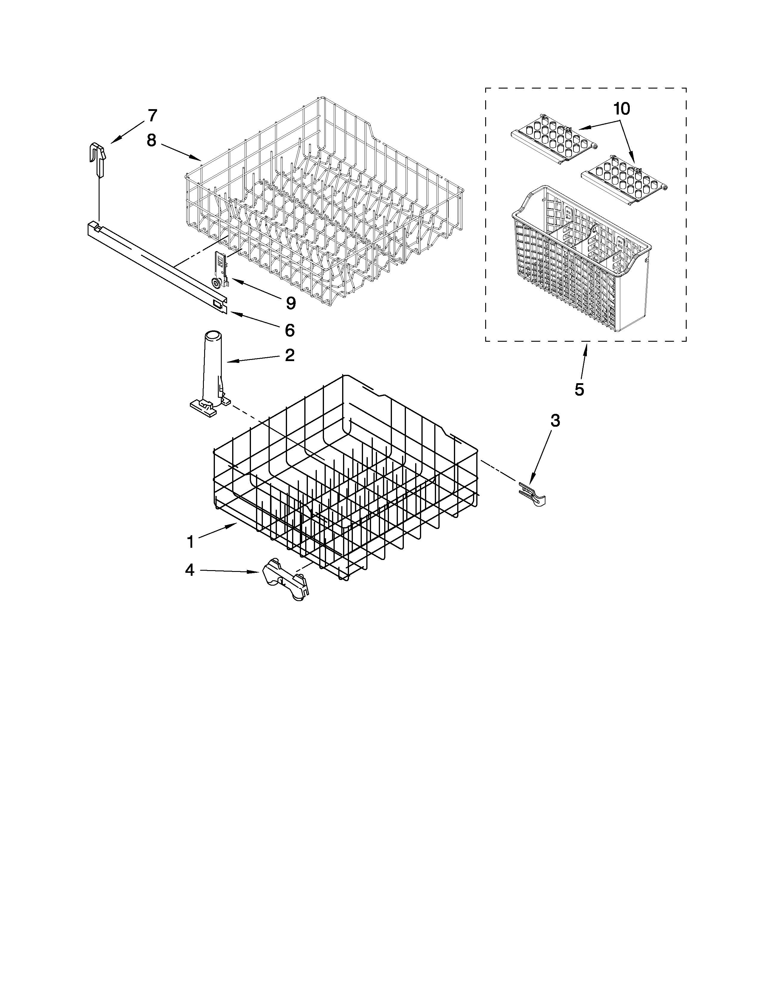 Dishrack parts