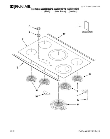 Cooktop parts