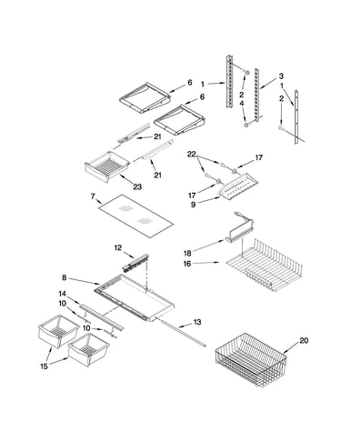 Shelf parts