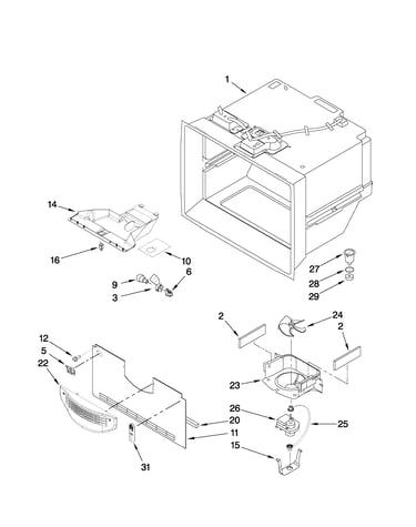 Freezer liner parts