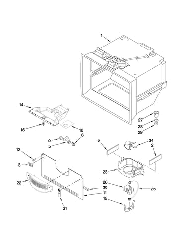 Freezer liner parts