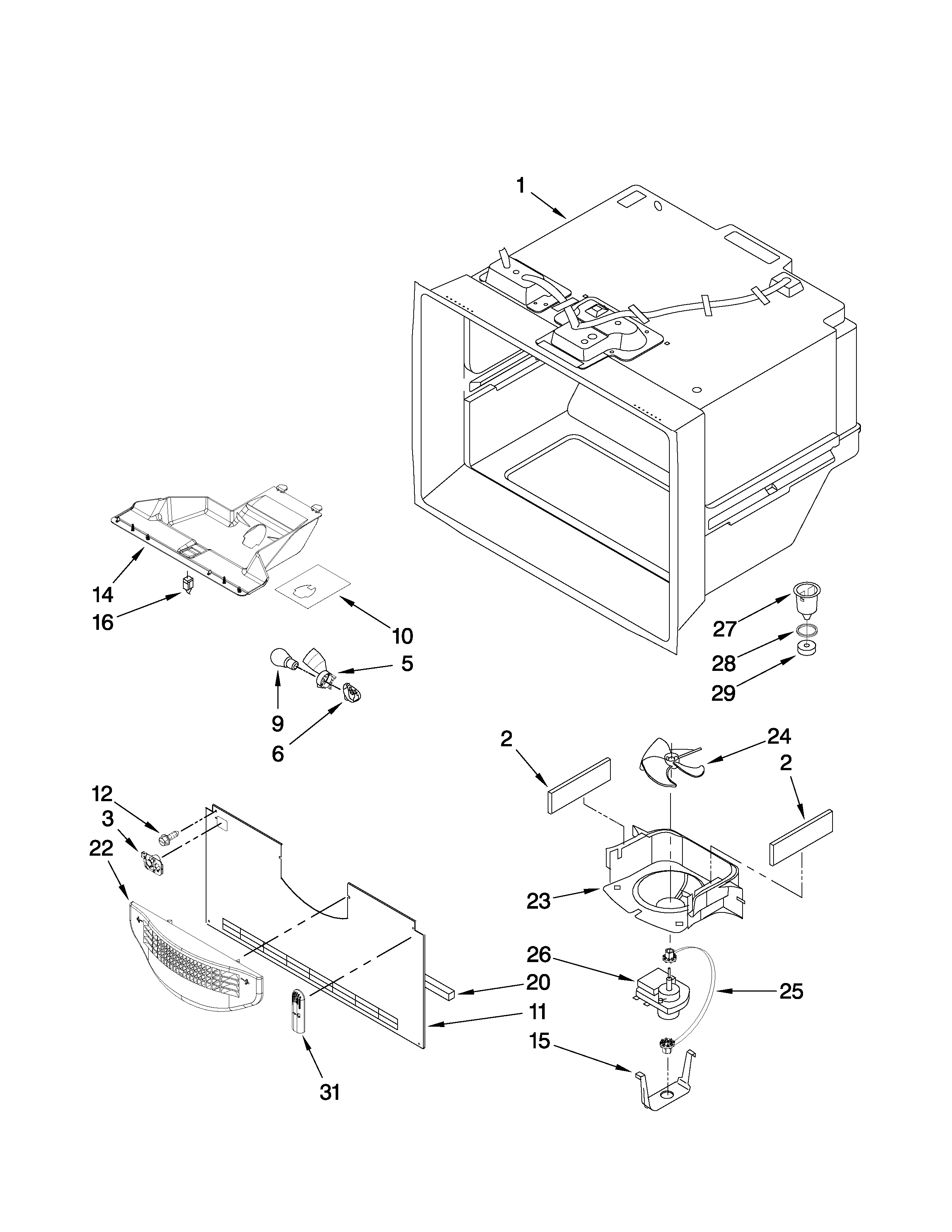 FREEZER LINER PARTS