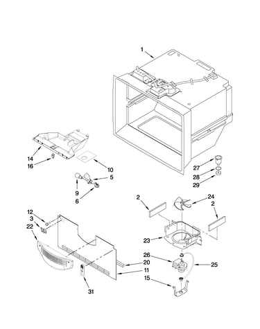 Freezer liner parts