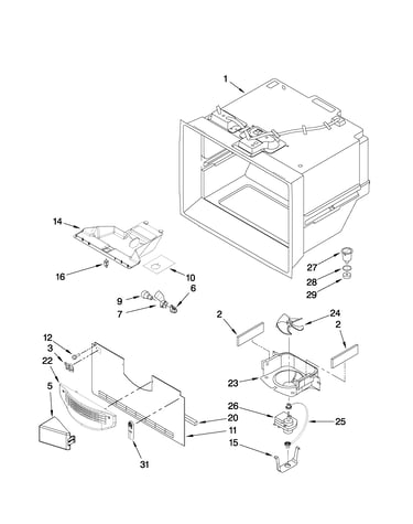 Freezer liner parts
