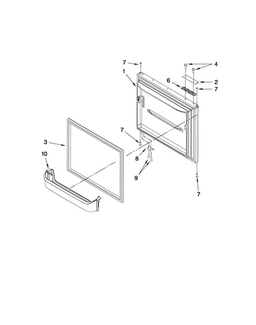 Freezer door parts