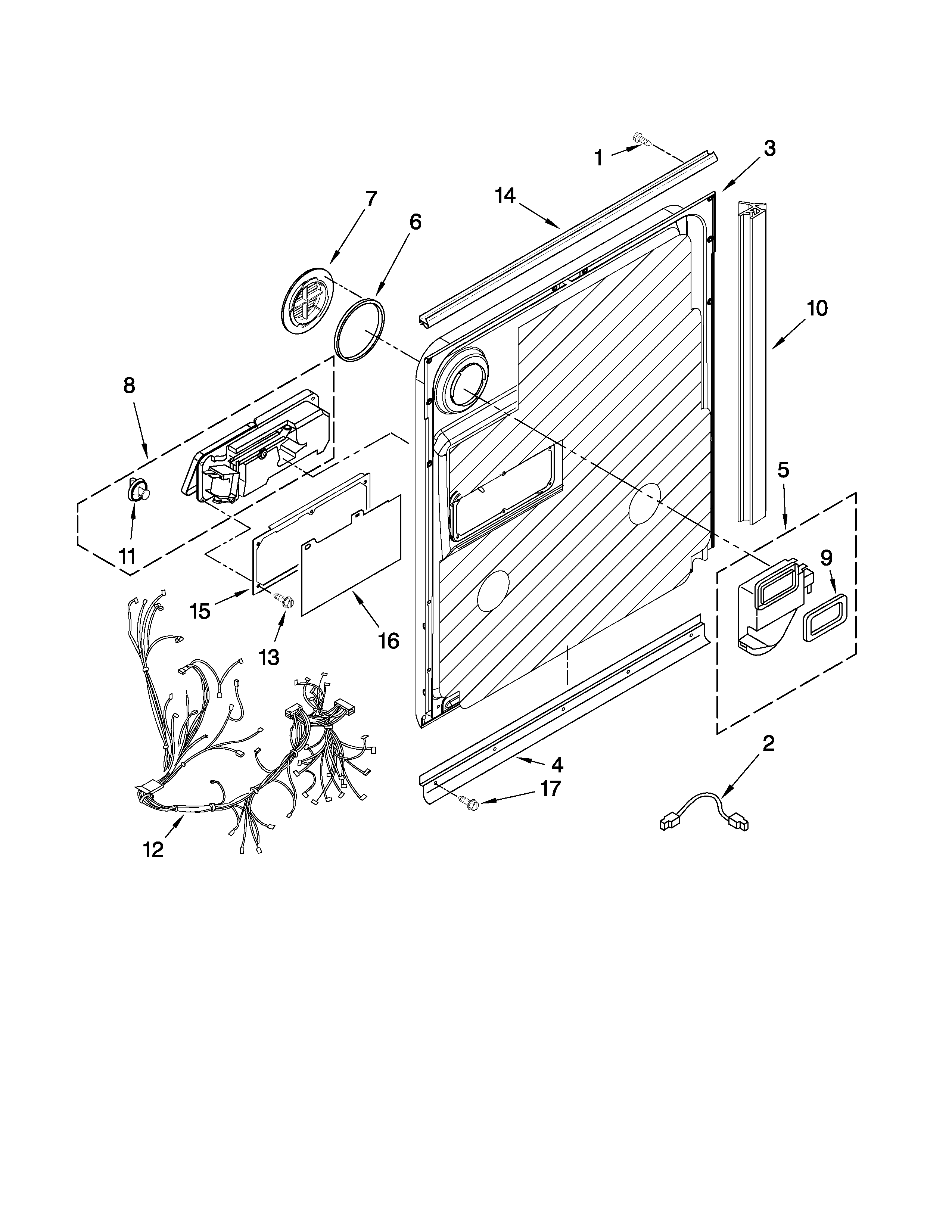 Door and latch parts
