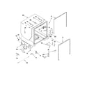 Maytag MDB7709AWQ2 tub and frame parts diagram