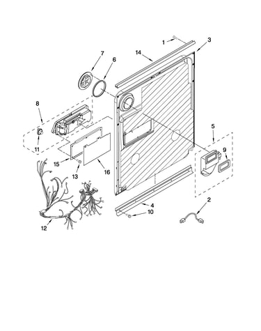 Door and latch parts