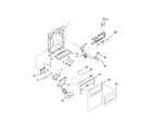 Whirlpool GC3SHAXVY01 dispenser front parts diagram