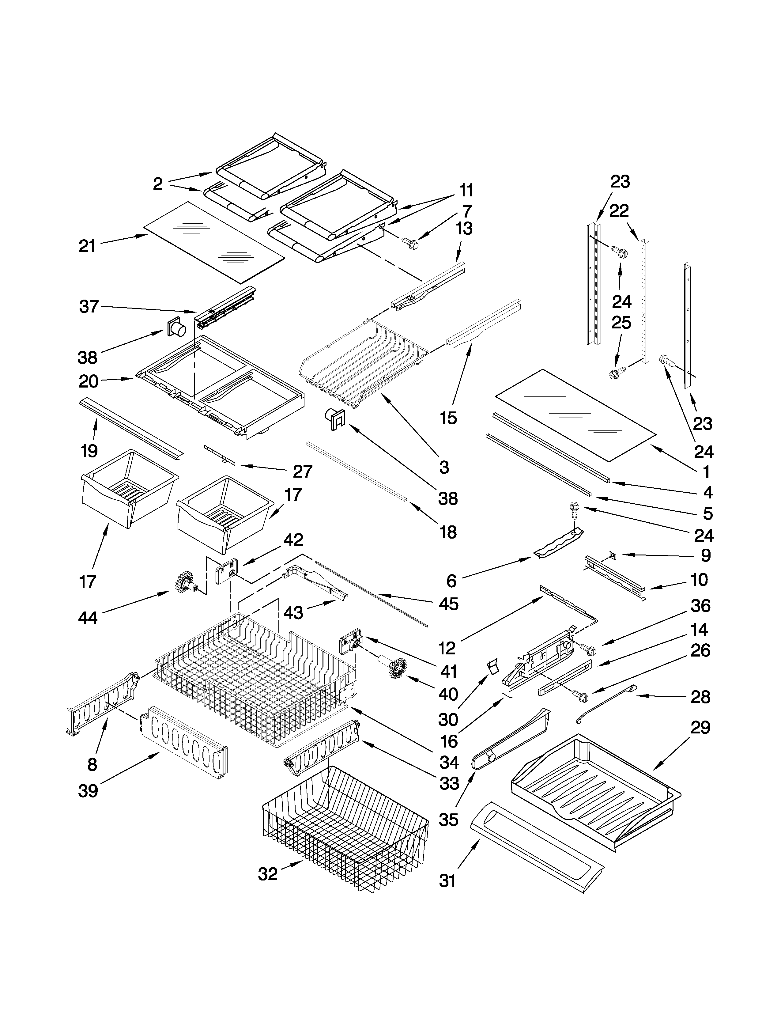 Shelf parts