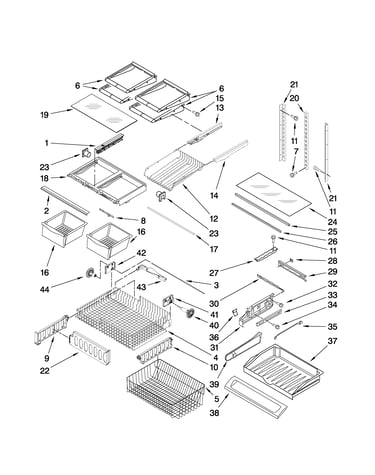 Shelf parts