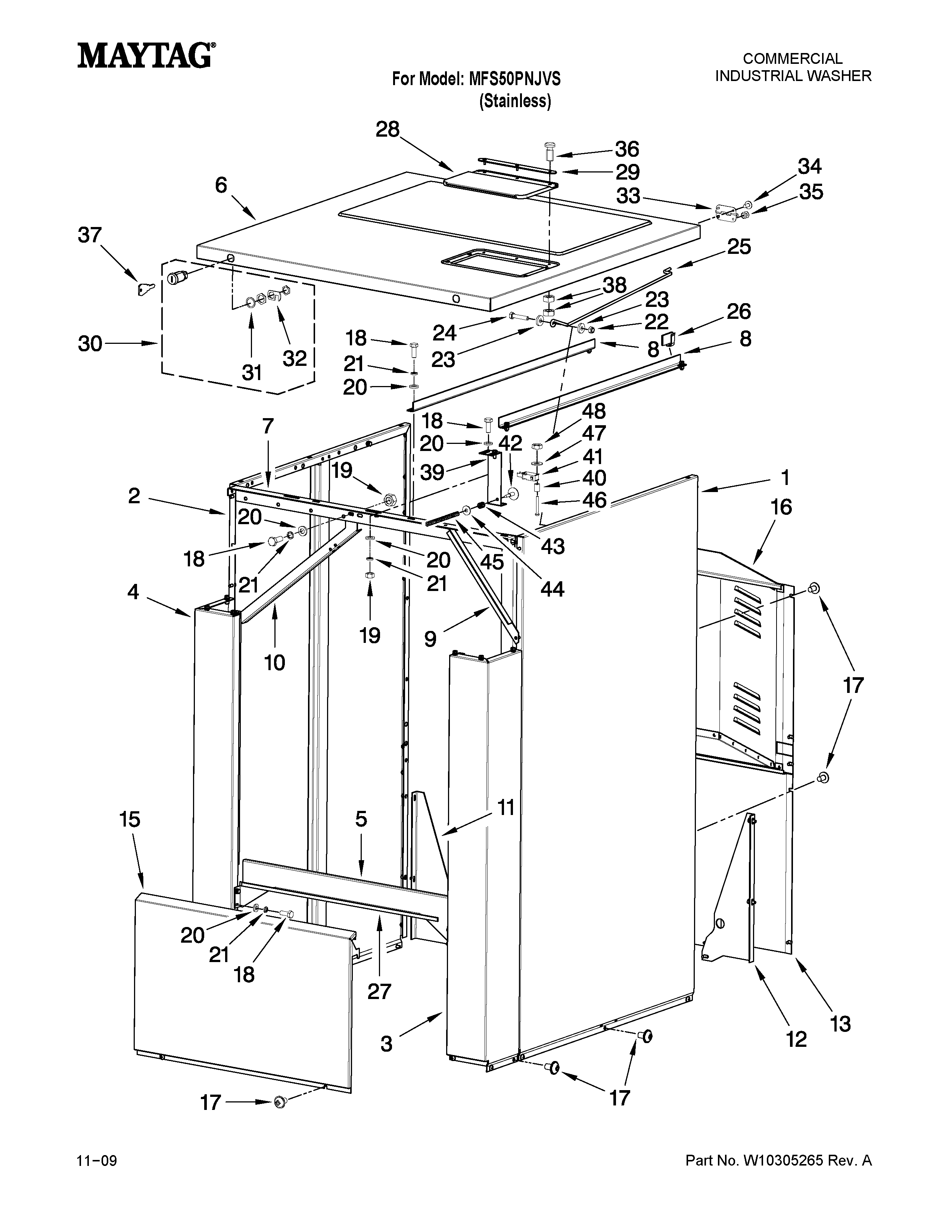 CABINET PANEL PARTS