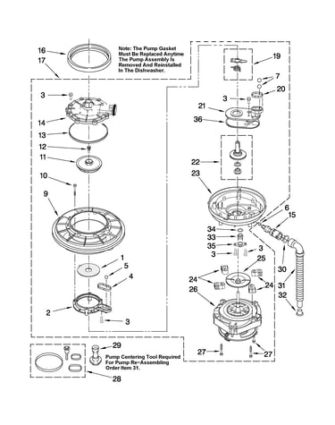 Pump and motor parts