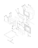 Oven door parts