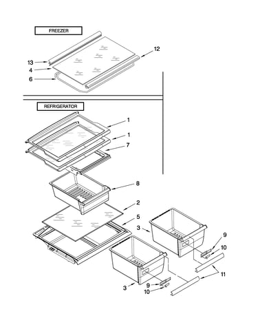Shelf parts
