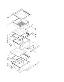 Refrigerator shelf parts