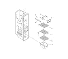 Whirlpool ED2JHEXTS00 freezer liner parts diagram