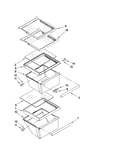 Refrigerator shelf parts