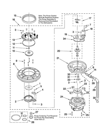Pump and motor parts