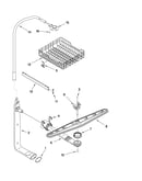Upper dishrack and water feed parts
