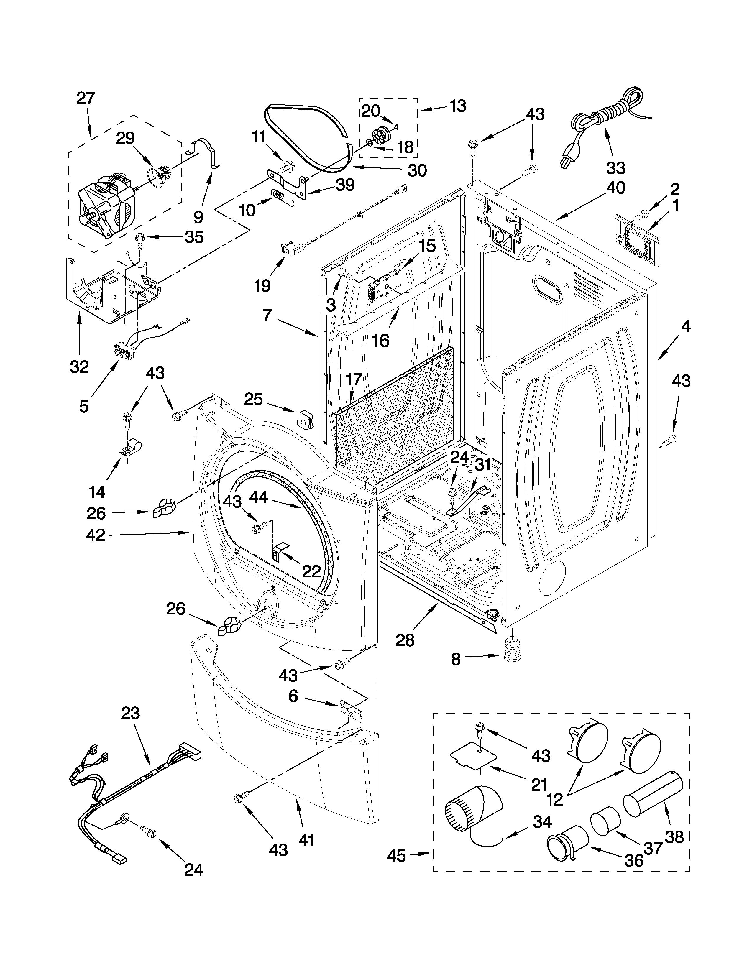 Cabinet parts