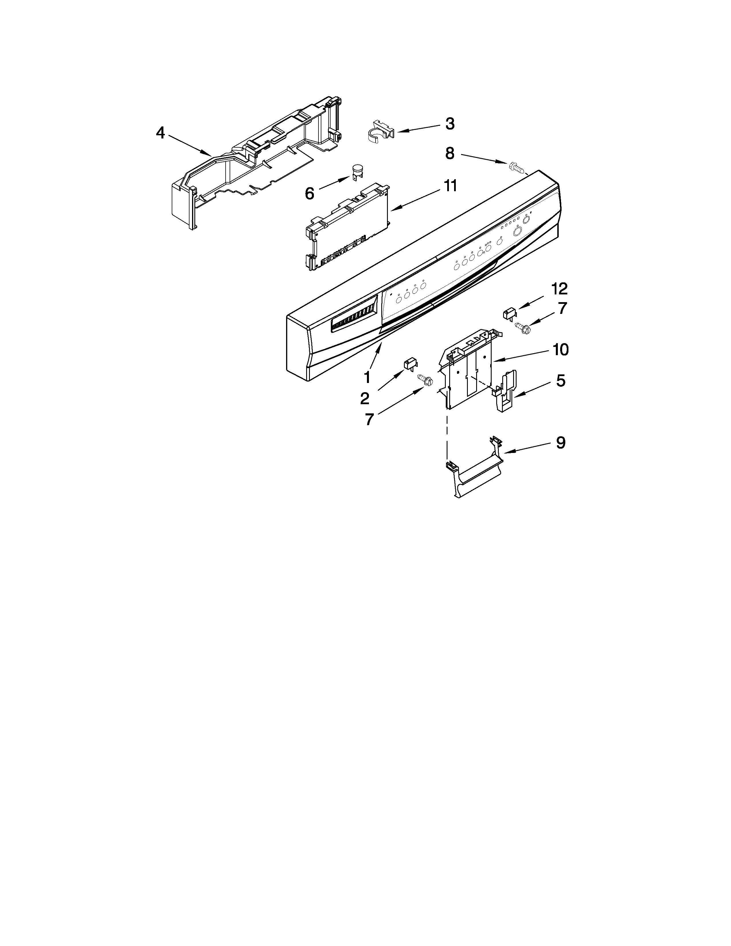Control panel parts