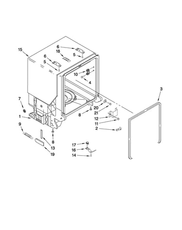 Tub and frame parts