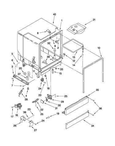 Tub assembly parts