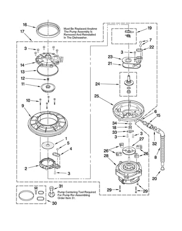 Pump and motor parts